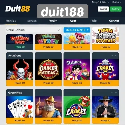 Apa Saja Permainan Populer di Duit188